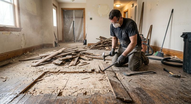 Hardwood Floor Demolition in Frederick, MD
