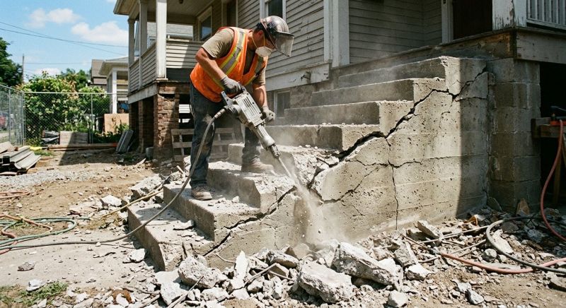 Sidewalk Demolition in Sacramento, CA