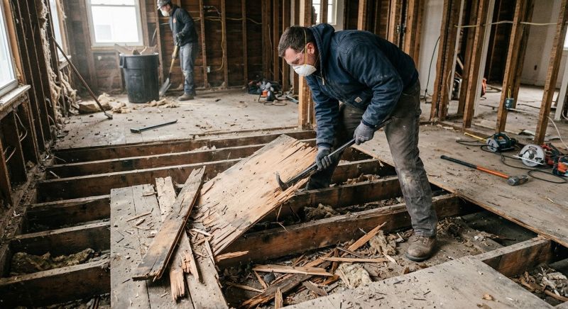 Subfloor Demolition in Sacramento, CA