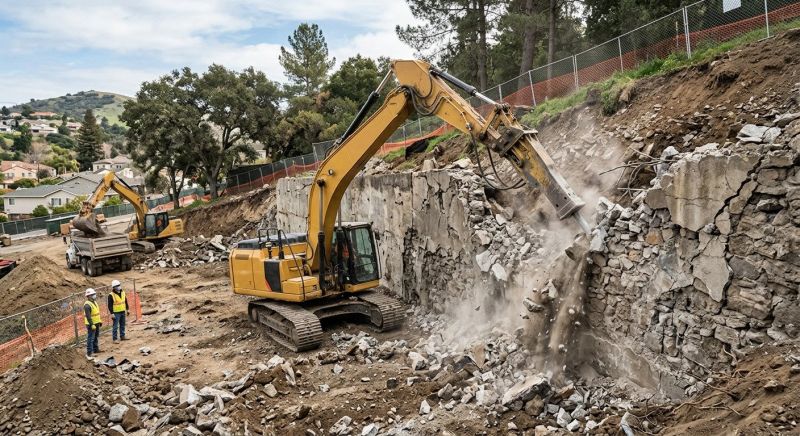 Block Wall Demolition in Bergen County, NJ