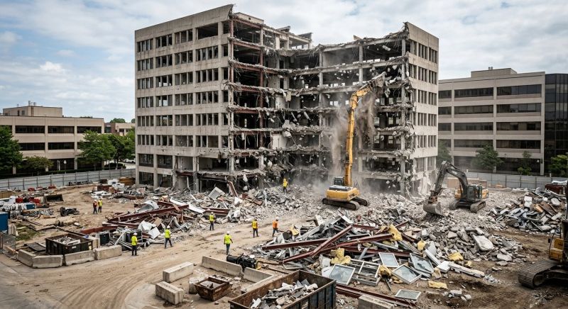 Commercial Building Demolition in Katy, TX