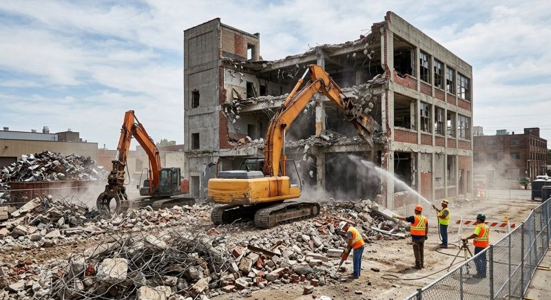 Commercial Site Demolition in Bergen County, NJ