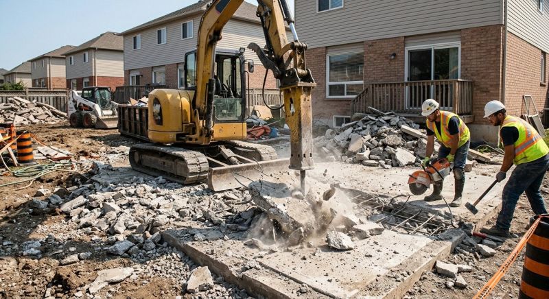 Concrete Patio Demolition in Bergen County, NJ
