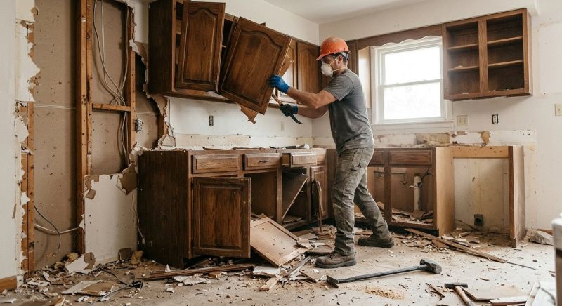 Kitchen Cabinet Demolition in Bergen County, NJ