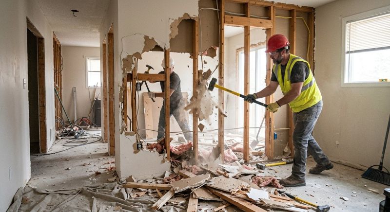 Kitchen Wall Demolition in Frederick, MD