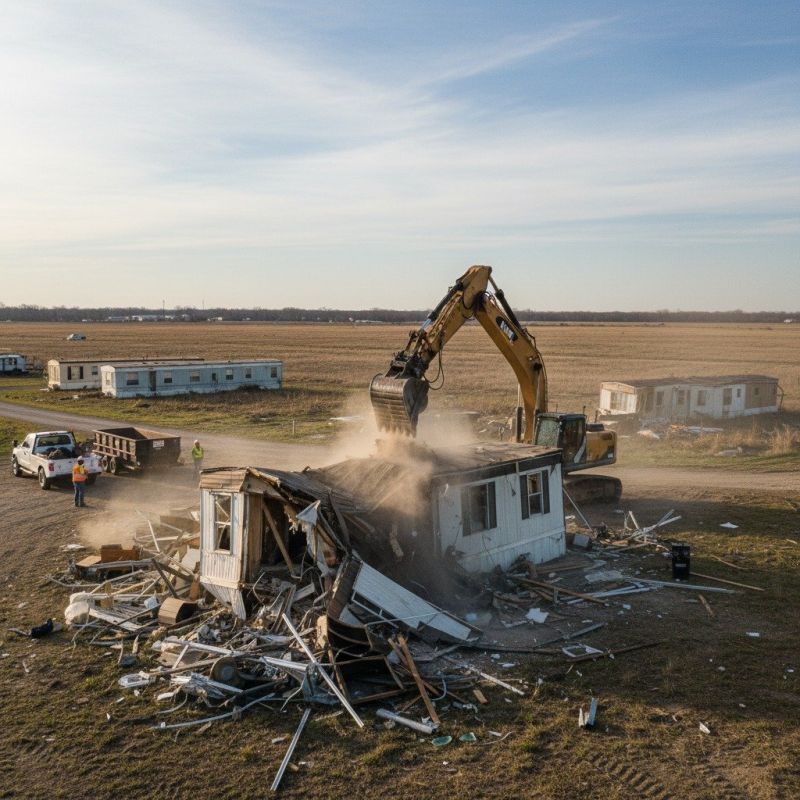 Modular Home Demolition in Katy, TX