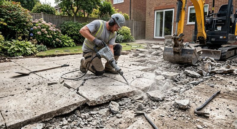 Patio Slab Demolition in Bergen County, NJ