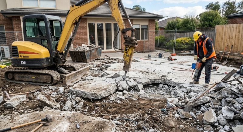 Patio Slab Demolition in Bergen County, NJ